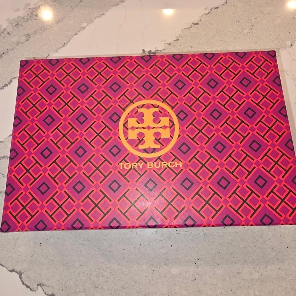 Tory Burch Caramel Corn Shearling Sandals - Picture 2 of 3